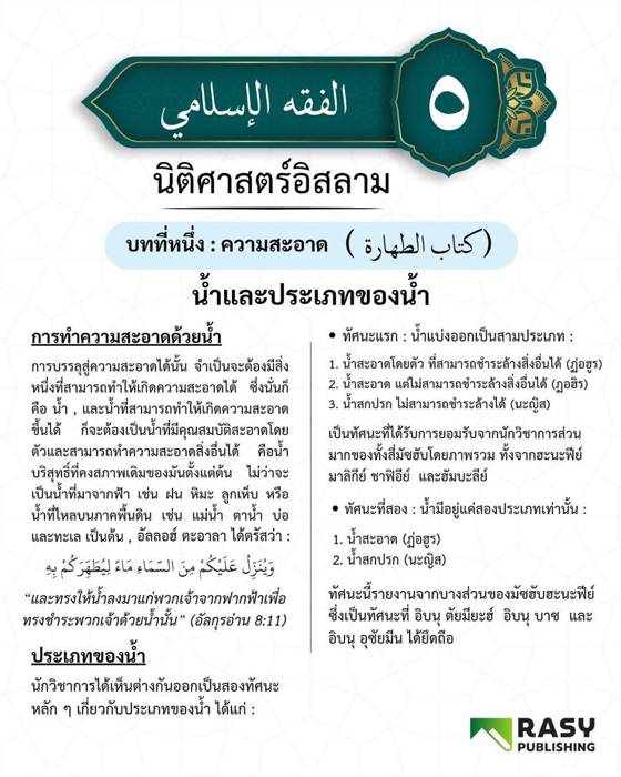 ภาพประกอบ: น้ำและประเภทของน้ำ